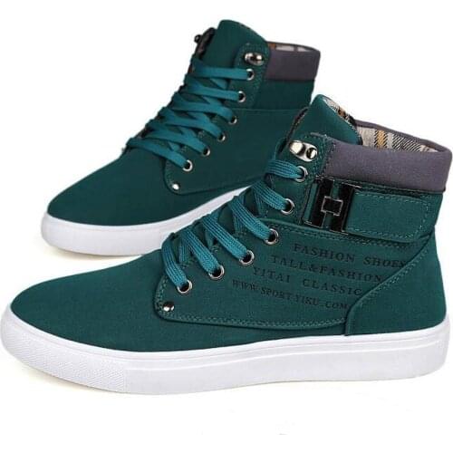 New Arrival Mens High Top Casual Shoes Spring/Autumn High Top Sneakers High Quality Retro Fashion Men Boots Zapatillas Hombre