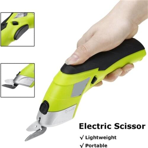 20W Electric Cordless Shears W/ 2 Blades/Box Handheld Scissors Sewing Fabric Cutter Tool Crafts Cardboard Scrapbooking