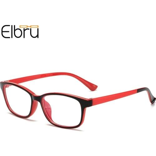 Elbru 2021 New Myopia Glasses Vintage Square Frame Eyeglasses Short-sighted Spectacles For Men and Women Degrees -1.0 -3.0 -3.5