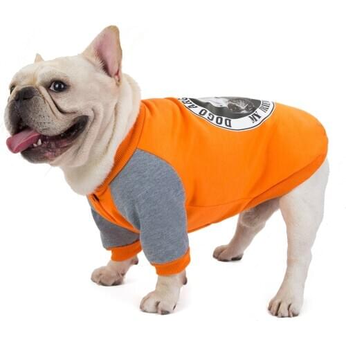 Pet Dog Clothes Warm Hoodies Autumn and Winter French Bulldog Clothing Sweatshirt hooded jacket Coat