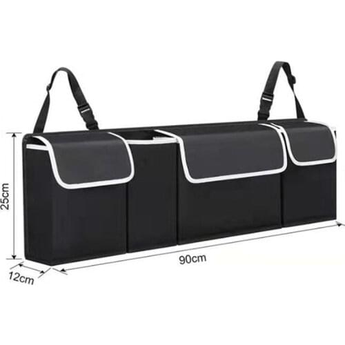 Car Trunk Organizer Backseat Storage Bag AdjustableHigh Capacity Multi-use Oxford Car Seat Back Organizers Automobile Interior
