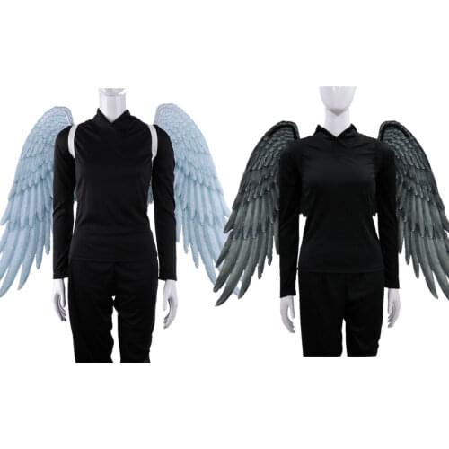 Halloween Wedding Costume Props Unisex Angel Wings Devil Wings Cosplay Carnival Party Gift Mardi Gras Masquerade New Year