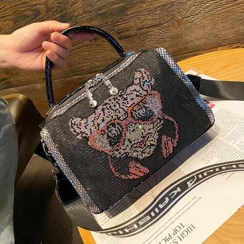 Animal Prints Tote Bags for Women Top Handle Handbag Luxury Designer Purses Dual-use Crossbody Shoulder Bags Brand Sac A Main
