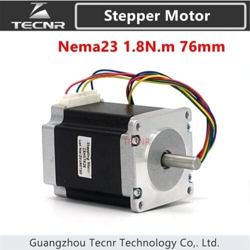 TECNR Nema23 Stepper Motor 1.8N.m 3A 76mm 4 Lead for cnc laser engraving cutting machine