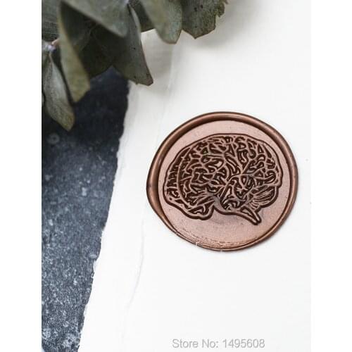 Brain wax seal stamp, stamp sealing, Brain wedding wax seals, invitation card decor,Seal gifts Wax Stamp