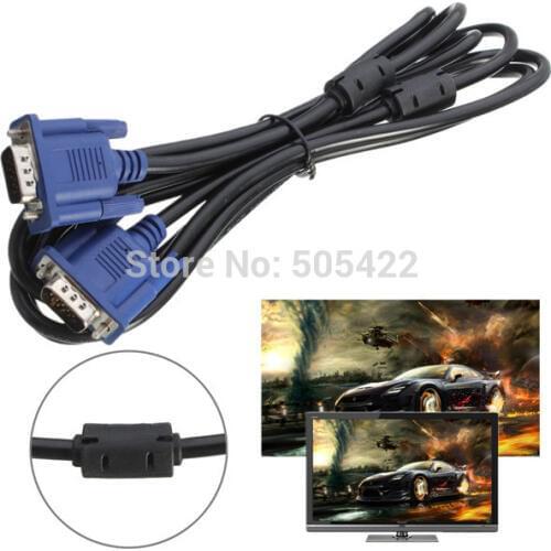High Quality 3 Meters VGA SVGA 15Pin Male to Male Monitor Cable Lead For Laptop LCD PC TV