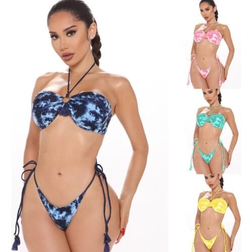 2021 Bikin Swimwear Women Swimsuit Sexy Push Up Micro Bikinis Set Swimming Bathing Suit Beachwear Summer Brazilian Bikini
