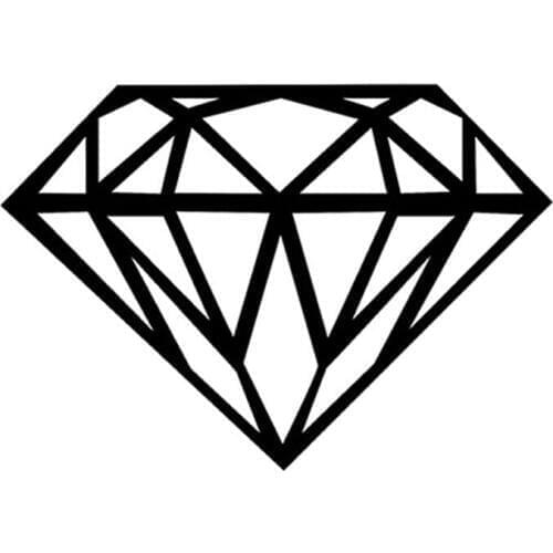 12.7*8.8CM High Quality Diamond Graphics Reflective Car Sticker Car Cover Scratches Fashion Decorative Decals C4-0179