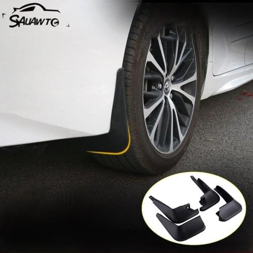 4Pcs Plastic Car Front Rear Mud Flap Mudguards Splash Guards Fender for Toyota Camry 70 XV70 2018 2019 2020 Accessories
