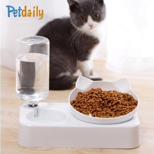 Automatic pet feeder,Dog Food Feeder and Water Dispenser,Neck Guard Feeding Bowl for Cat Dog,Gravity Pet Food Water Bowl/Feeder