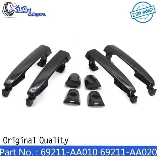 XUAN Car Front Rear Left Right Door Handle Set 69211-AA010 69211-AA020 For Toyota Corolla Matrix RAV4 Yaris Solara Highlander