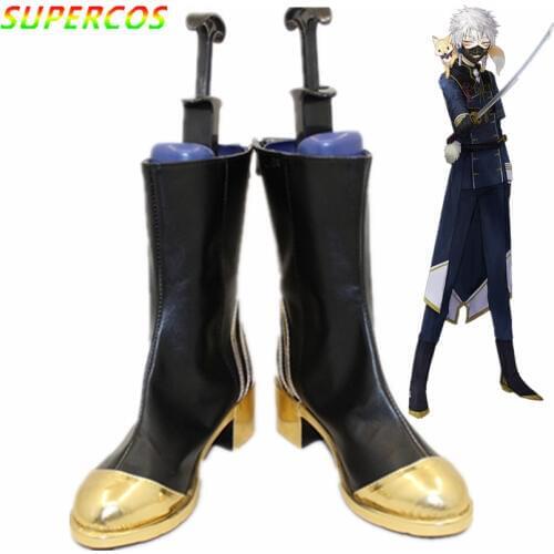 Free shipping! Touken Ranbu Online Nakigitsune Cosplay Shoes Boots Professional Handmade!Perfect custom for you