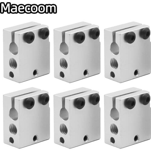 Volcano Hot End Eruption Heater Block 1.75 3mm Filament V5 V6 Extruder J-head Aluminium Heater Block for Sidewinder