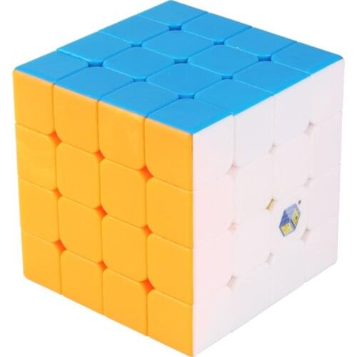 Black Kirin 4x4x4 Stickerless Speed Magic Cube Twist Puzzle Toy Brain Teaser 3D IQ Game Ultra-Smooth 4x4 Professional Yuxin 60mm