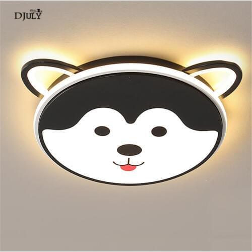 Cottage cartoon Husky Akita dog kids ceiling lamp for living room bedroom kitchen lighting fixtures modern cute hallway lights