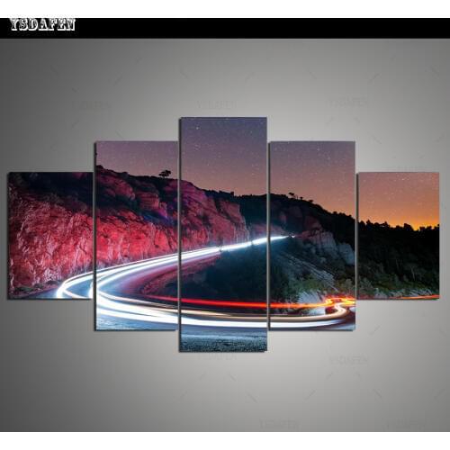 HD print olieverf Film modulaire foto Scenery poster kind room decor woondecoratie 5 stks canvas art z487