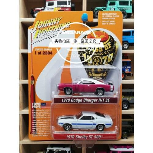 JohnnyLightning 1/64 Dodge Charger Shelby Diecast Collection of Die-casting Simulation Alloy Model Children Toys