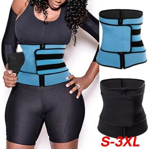 Shapewear Neoprene Sauna Waist Trainer Corset Sweat Belt for Women Weight Loss Compression Trimmer Workout Fitness Body Shaper