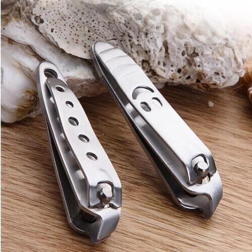 6cm Nail Clipper Stainless Steel Bevel Cut Smile Manicure Ingrown Cutter Nail Cuticle Nipper