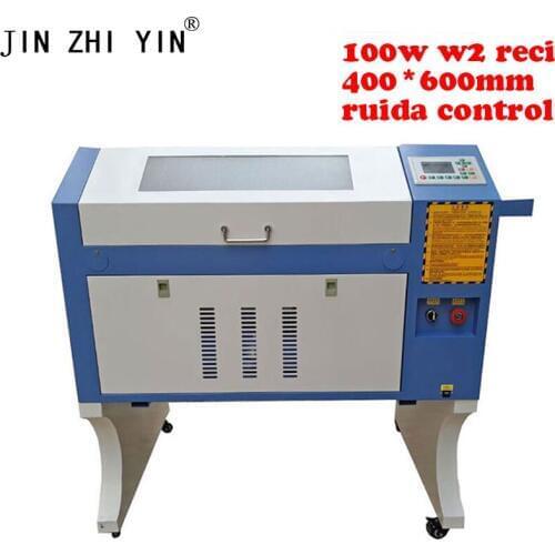 JINZHIYIN 4060 Laser Engraving mahcine Ruida off-line control 600*400mm 100W reci w2 Co2 Laser Cutting Machine laser engraver