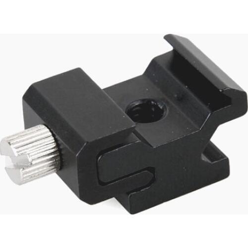 50pcs/lot Camera Metal Cold Shoe Hot Shoe Flash Bracket Mount Adapter With 1/4 Tripod Screw To Light Stand Tripod with tracking