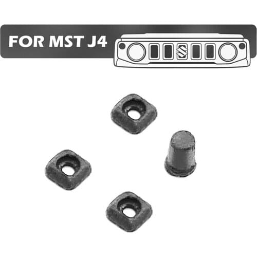 MST J4 Jimny 3pcs Nylon Door Lock + 1pc Rear Wiper Nozzle Set RC Car Decoration Parts