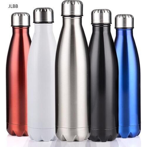 Stainless Steel Vacuum Insulated Water Bottle Flask Thermal Sports Chilly 500ML Cola Drinkware Travel Mug Thermo Gifts Thermocup