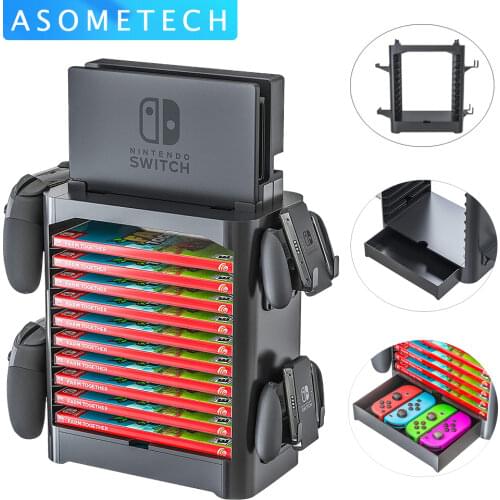 Games Storage Stand for Nintendo Switch CD Game Disk Joy-con Controller Gamepad Dock Station for Nintend Switch Accessories