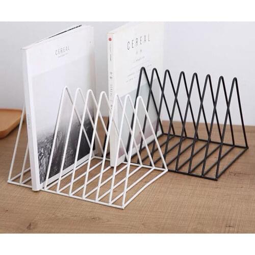 Magazine Rack Iron Art Display Stand Dish Rack Plate Bowl Picture Frame Photo Book Pedestal Holder Iron Art Display