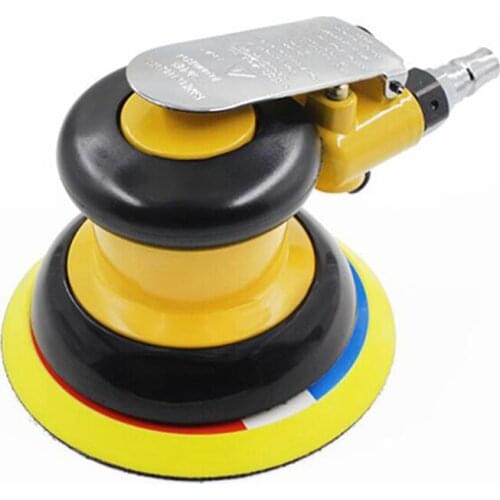 5 Inch Pneumatic Air Sander Polisher Tool Pneumatic Sander Vacuum Cleaner for Car Paint Care Rust Removal,Furniture Polishing