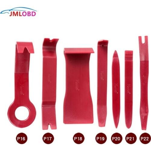 7pcs Professional Vehicle Dash Trim Tool Car Door Panel Audio Dismantle Remove Install Pry Kit Refit Set Repairing Tools