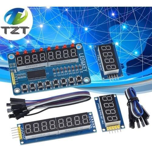 TM1637 4 Bits / TM1638 / 74HC595 8 bit Digital LED Display Module 7 Segment 0.36Inch Clock RED Anode Tube Four Serial Driver