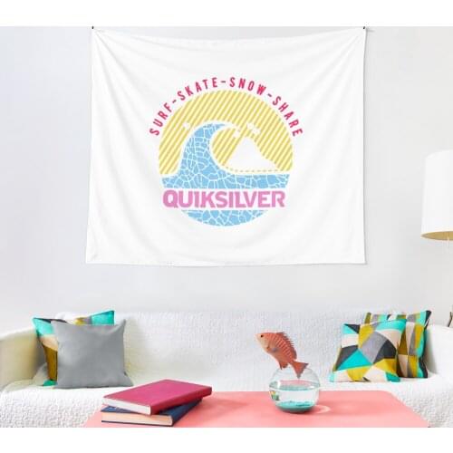 Colorful Logos Of The Surf Brand Tapestry Fashion Room Decor Pattern Print Tapestry Wall Bedroom Carpet Bed Sheets