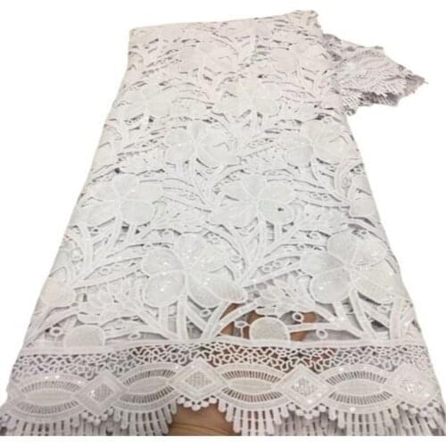 Green Sequins Tulle Lace African Lace Fabric White Beautiful High Quality French Mesh Lace Fabrics 5 Yards For Wedding dress