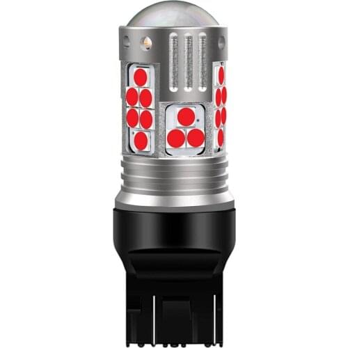 1Pcs T20 7443 W21/5W Super Bright LED Car Tail Brake Bulbs Turn Signals Auto Parking Lamp Daytime Running Light Red White Yellow