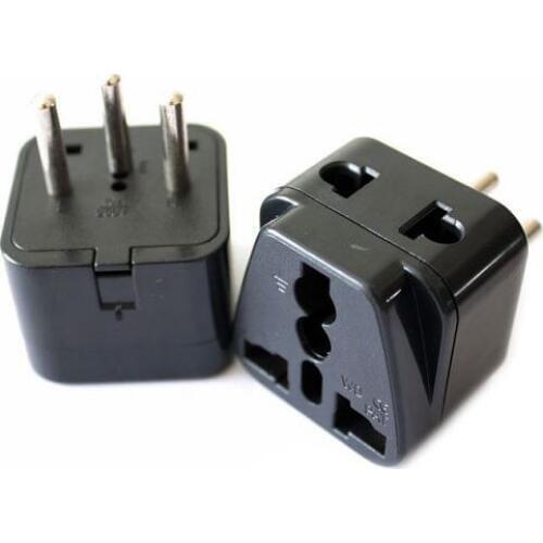 10PCS WDI-11 Travel Adaptor/Plug Converter in Black *CE Marked Switzerland