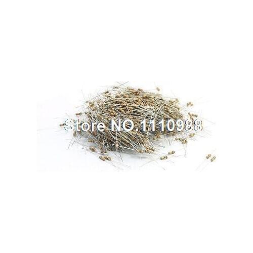 1000Pcs 10K Ohm 5% Tolerance 1/4W Colored Ring Carbon Film Resistance