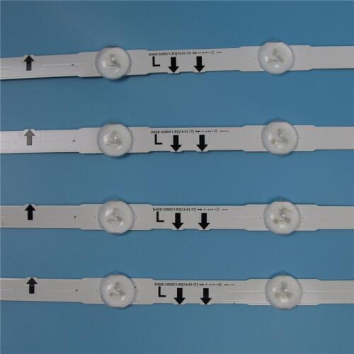 4 Piece LED Array Bars For Samsung UE32H6200AK UE32H5040AW UE32H5040AK 32 inches TV Backlight LED Strip Light Matrix Lamps Bands