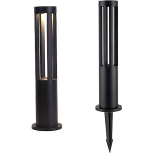 40/60CM Post Bollard Light Ground Insert Lawn Lamp Outdoor Waterproof Garden Landscape Lighting Aluminum Street Pathway Light