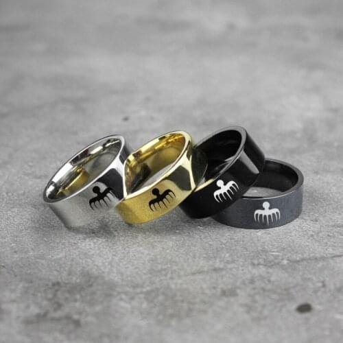 Wholesale 5 Pcs / 2021 Hot Selling Ghost Party Logo 007 Rings High Quality Stainless Steel Mens Ring Accessories Jewelry Gifts