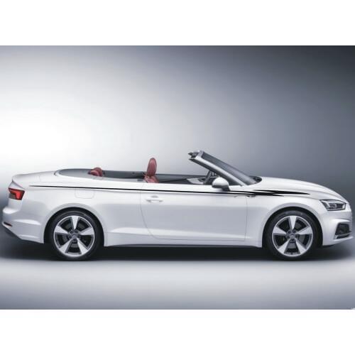 Car Decals Racing Flash Pinstripes 140'' for A5 A3 A1 Vinyl Side Upper Door stickers CB211