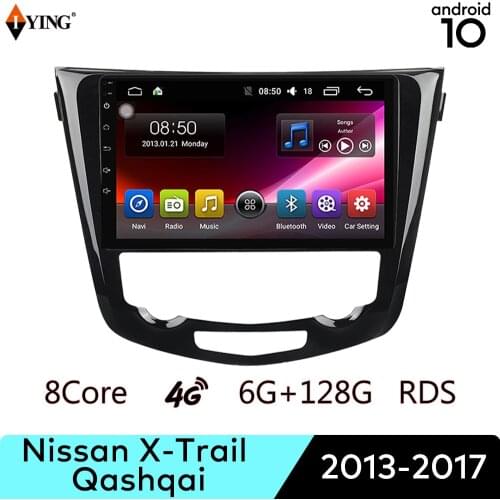 Android Auto Radio For Nissan X-Trail Qashqai 2013-2017 Wireless Carplay Multimedia Video Navigation GPS Android 10 QLED Screen