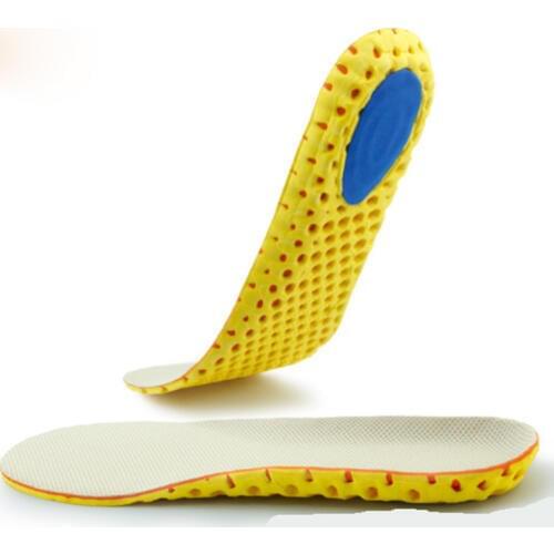 6 Size Unisex Stretch Breathable Deodorant Shoe Soft Relief Pain Running Cushion Shock absorption Insoles Pad Insert