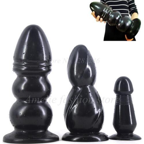 FAAK Big Anal Plug Black Dildos Huge Giant Buttplug Anus Expand Sex Toys Erotic Products Couples Masturbate Fake Penis Sex Shop