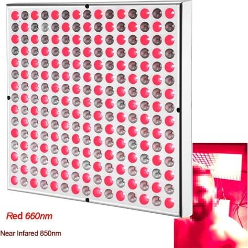 2X 1x 225LED 660nm Infrared Whitening Skin Therapy Light 850nm Red Near Beauty Lamp 45W Grow Lamp Pain Relief Red Physiotherapy