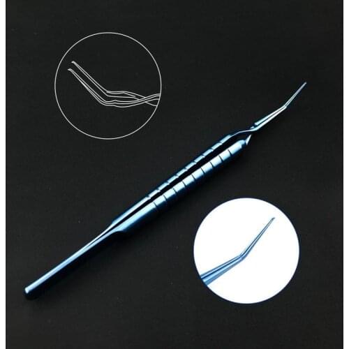Akahoshi Capsulorhexis Titanium Cross Action Forceps ophthalmic eye instruments