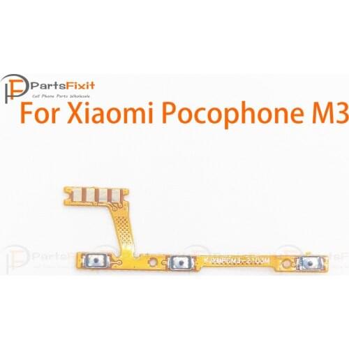 Power On Off Volume Flex for Xiaomi Pocophone M3 Poco M3 Power Volume Button Key Flex Switch On Off Up Down Connector Cable
