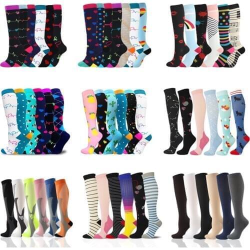 Dropship Unisex Compression Socks Fit For Varicose Veins Football Socks Dozen Outdoor Sport Nursing Hiking Running Fitness Socks