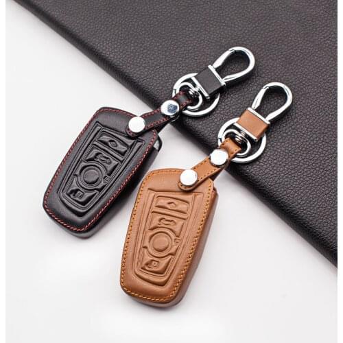 Leather Car Key Cover Case for BMW 520 525 f30 f10 F18 118i 320i 1 3 5 7 Series X3 X4 M3 M4 M5 Styling Soft Protective Car Key S