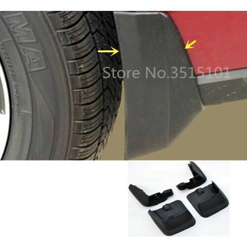 Car Cover Plastic Fender Soft Mudguard Protect Flap Splash Mud Guard Frame 4pcs For Subaru XV 2012 2013 2014 2015 2016